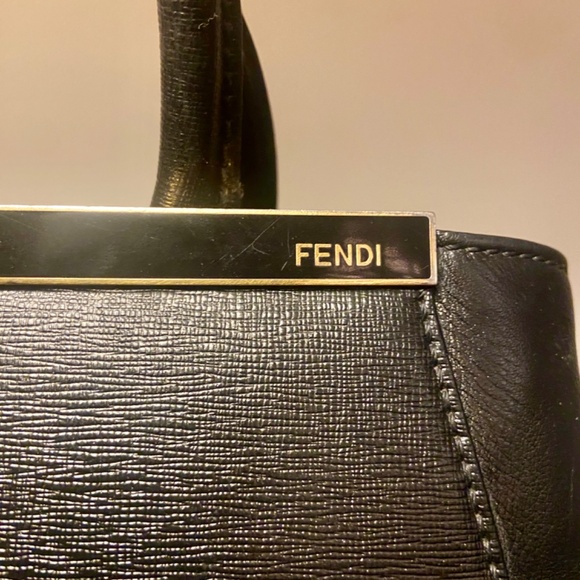 Fendi Vitello Elite Regular 2Jours Tote Black - Picture 9 of 13